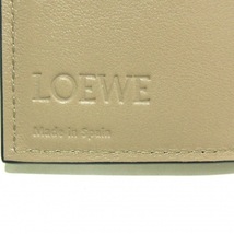 ロエベ LOEWE 3つ折り財布 C821TR2X02 アナグラム トライフォールド ウォレット ペブルグレインカーフ サンド(グレーベージュ) 財布_画像5