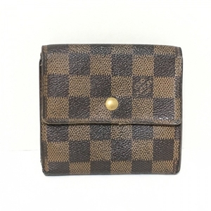 ルイヴィトン LOUIS VUITTON Wホック財布 N61652 ポルト モネ・ビエ カルト クレディ ダミエキャンバス エベヌ SP0921 財布 ダミエ