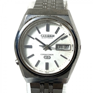 CITIZEN(シチズン) 腕時計 コスモトロン 7800-870026 メンズ 社外ベルト 白