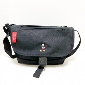 マンハッタンポーテージ Manhattan Portage ショルダーバッグ - ナイロン 黒 Disney 美品 バッグ