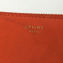 セリーヌ CELINE コインケース - レザー オレンジ×レッド キーリング付き 財布_画像4