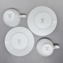 ノリタケ Noritake カップ&ソーサー - 陶器 白×ゴールド×マルチ 2客セット 新品同様 食器_画像3