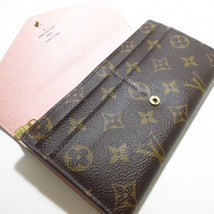 ルイヴィトン LOUIS VUITTON 長財布 M62235 ポルトフォイユサラ モノグラム・キャンバス ローズ・バレリーヌ MS4109 財布 モノグラム_画像3