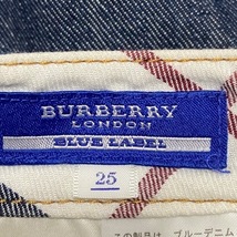 バーバリーブルーレーベル Burberry Blue Label ジーンズ サイズ25 XS - ネイビー レディース クロップド(半端丈) ボトムス_画像3