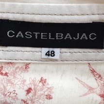 カステルバジャック Castelbajac 半袖シャツ サイズ48 XL - アイボリー×レッド×マルチ メンズ フラワー/花柄/ボーダー 美品 トップス_画像3