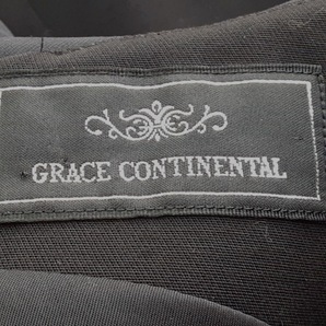 グレースコンチネンタル GRACE CONTINENTAL サイズ36 S - 黒 レディース 夏物/ノースリーブ/フリル/ひざ丈 美品 ワンピースの画像3