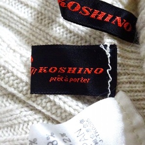 ヒロココシノ HIROKO KOSHINO ロングスカート サイズ9 M - ベージュ レディース ニット/ウエストゴム ボトムスの画像4