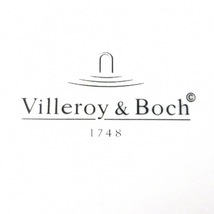 ビレロイ&ボッホ Villeroy&Boch - 陶器 白×ボルドー×マルチ キャニスター×3点/プレート×1点/フラワー(花) 新品同様 食器_画像4