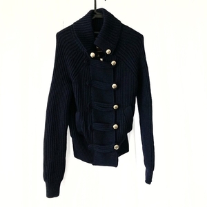  Coach COACH blouson size S - navy lady's long sleeve / knitted / Zip up / autumn / winter jacket 