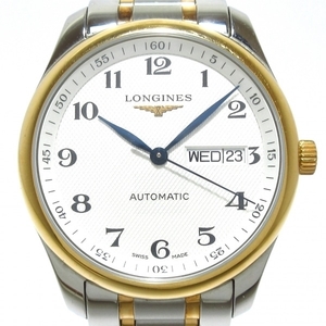 LONGINES(ロンジン) 腕時計 マスターコレクション デイデイト L2.755.5.79.7 メンズ SS/18KローズゴールドGC200/裏スケ シルバー