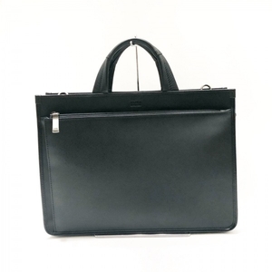 タケオキクチ TAKEOKIKUCHI ビジネスバッグ - PVC(塩化ビニール)×レザー 黒 本体ロックなし バッグ