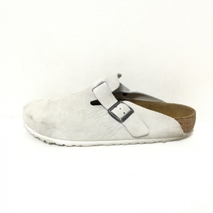 ビルケンシュトック BIRKEN STOCK サンダル 43 1022970 - スエード ライトグレー メンズ ×STUSSY 靴