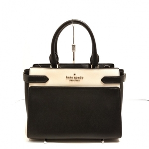 ケイトスペード Kate spade ハンドバッグ WKRU6952 - レザー 黒×アイボリー 美品 バッグ