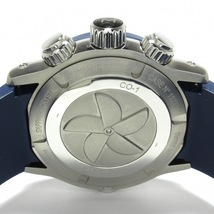 EDOX(エドックス) 腕時計■美品 - 10221 メンズ 5Pダイヤ/クロノグラフ 黒_画像3