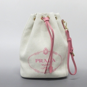 Prada Prada 1ne369 -canvas x кожаная слоновая кость x beige x pink creseste the the beauty beautiful Good