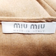 ミュウミュウ miumiu スカート サイズ38 S - ベージュ レディース ひざ丈 美品 ボトムス_画像3