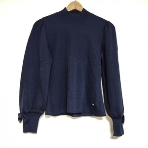  M z gray si-M'S GRACY long sleeve sweater size 38 M - dark navy lady's high‐necked beautiful goods tops 