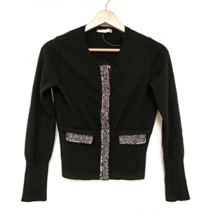  paul (pole) kaPAULEKA cardigan size S - black × white lady's long sleeve tops 