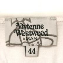 ヴィヴィアンウエストウッドマン Vivienne Westwood MAN 半袖Tシャツ サイズ44 L - 白×ダークネイビー×マルチ メンズ オーブ トップス_画像3
