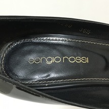 セルジオロッシ sergio rossi パンプス 36 1/2 - エナメル（レザー） 黒 レディース 靴_画像5