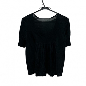 ドゥロワー Drawer 半袖セーター サイズ1 S - 黒 レディース 美品 トップス