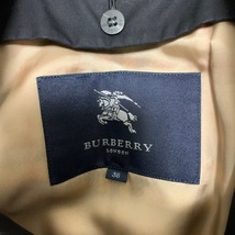 バーバリーロンドン Burberry LONDON トレンチコート サイズ38 L - 黒 レディース 長袖/春/秋 コート_画像3