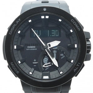 CASIO(カシオ) 腕時計■美品 プロトレックマルチフィールド PRW-7000/PRW-7000-8JF メンズ タフソーラー/電波 黒の画像1