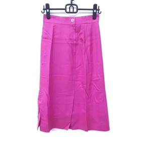 セリーヌ CELINE スカート サイズ40 M - ピンク レディース スリット ボトムス