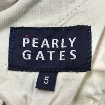 パーリーゲイツ PEARLY GATES ハーフパンツ サイズ5 - カーキ 夏物/麻 ボトムス_画像3