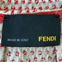 フェンディ FENDI サイズ40 M - ベージュ×レッド レディース ノースリーブ/ミニ/リボン ワンピース_画像3