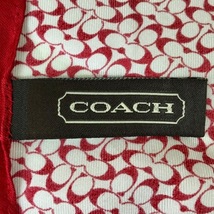 コーチ COACH - 白×レッド ミニシグネチャー柄 スカーフ_画像3