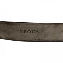 エポカ EPOCA - レザー×金属素材 黒×ゴールド ベルト_画像4