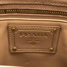 プラダ PRADA ハンドバッグ BN2185 - レザー ピンクベージュ 革タグ バッグ_画像7