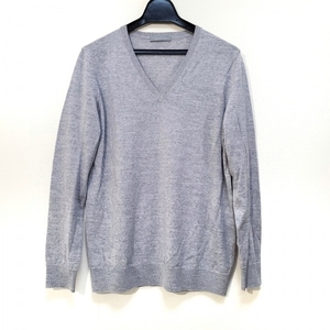  theory ryukstheory luxe long sleeve cut and sewn size 38 M - light gray lady's V neck tops 