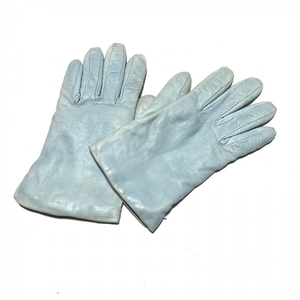 セルモネータグローブス Sermoneta gloves - レザー ライトブルー レディース 手袋
