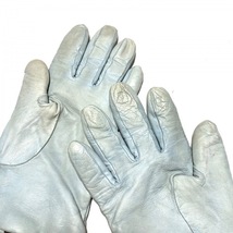セルモネータグローブス Sermoneta gloves - レザー ライトブルー レディース 手袋_画像5