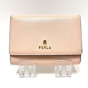 フルラ FURLA 2つ折り財布 WP00325 カメリア レザー ピンクベージュ 財布