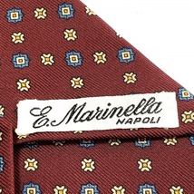 マリネッラ E.MARINELLA - ボルドー×ブルー×マルチ メンズ ネクタイ_画像3