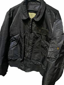 希少 USA製 ALPHA アルファ CWU-45P フライトジャケット size L アメカジ ミリタリー CWU-45/P米軍ヴィンテージ USAF 