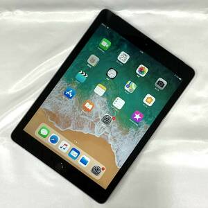 【中古】SIMフリー iPad 第6世代 9.7インチ 32GB Cellularモデル スペースグレイ MR6N2J/A 利用制限〇 au版 2018年モデル