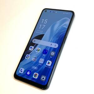 【中古 美品】SIMフリー OPPO Reno7 A OPG04 スターリーブラック 利用制限〇 UQmobile版