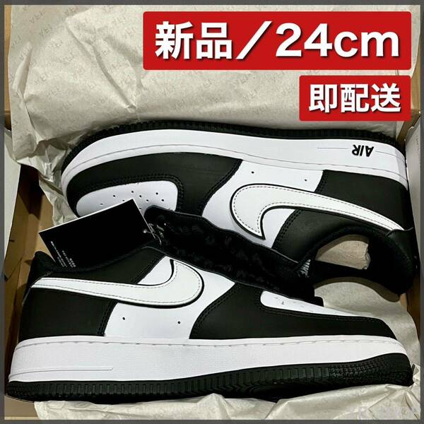 【新品24cm】Nike Air Force 1 Low '07 &#34;Black/White Black&#34; ナイキ エアフォース1 ロー ブラック/ホワイト &#34; パンダ Panda