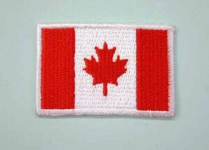 ■ カナダ 国旗 ワッペン 北米 小型■ Canada アイロン接着OK