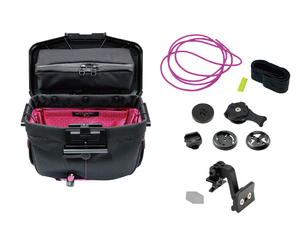 [rek mount plus ] ride on bag ( black / pink )+ brompton exclusive use base mount [R+Bag-BKPK-BROMPTON] enhancing possibility bag 