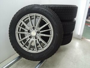 バリ山美品!送料無料! 205/60R16 ヨコハマ ice GUARD iG60 2022年製 16×6.5J 5H PCD114.3 +38 室内保管スタッドレスセット個人宅着払!B929