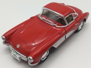  1台売り 赤 1/34 1957 シボレー コルベット ミニカー 車 アメ車 Aカー クラシックカー 旧車 レトロ ヴィンテージ