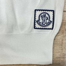 【MONCLER GAMME BLEU/モンクレールガムブルー】コットンサマーニットベスト トリコロール サイズL★43093_画像6