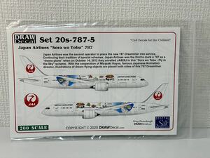 DRAW Decal　JAL　ジブリ特別塗装機デカール