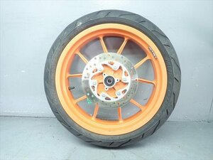 βEL13-1 KTM RC200 VBKJYC4J1EC 始動動画有！ 純正 フロントホイール 振れ・リム打ち有り！タイヤは要交換で！