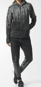 極美品/定価47520円/★adidas アディダス 女性用 Z.N.E. PULSEKNIT パルス ニット セットアップ上下 XS